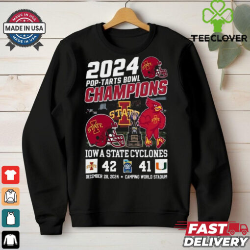 Official Iowa State Football Pop Tars Bowl Champions For Fans T Shirt