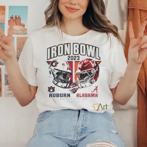 Official Iron Bowl 2023 Shirt Auburn Tigers vs Alabama Crimson Tide 2023 Iron Bowl Matchup T Shirt