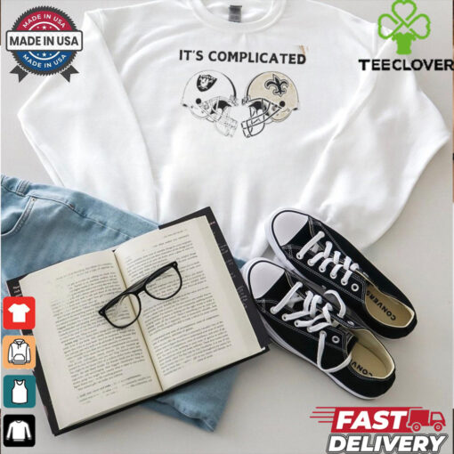 Official It’s Complicated Las Vegas Raiders Vs New Orleans Saints Shirt