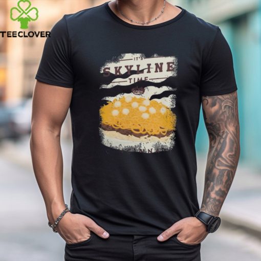 Official It’s Skyline Time 3 Way Image Cincinnati T Shirt