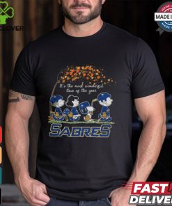 Official It’s The Most Wonderful Time Of The Year Peanuts Characters x Buffalo Sabres Shirt