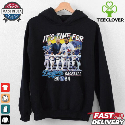 Official It’s Time For Dodgers Baseball Vin Scully Fernando Valenzuela 2024 Shirt