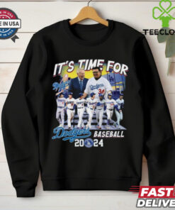 Official It’s Time For Dodgers Baseball Vin Scully Fernando Valenzuela 2024 Shirt
