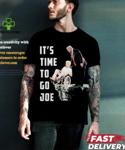 Official It's Time To Go Joe Trump Pushed Biden Off A Cliff Shirt