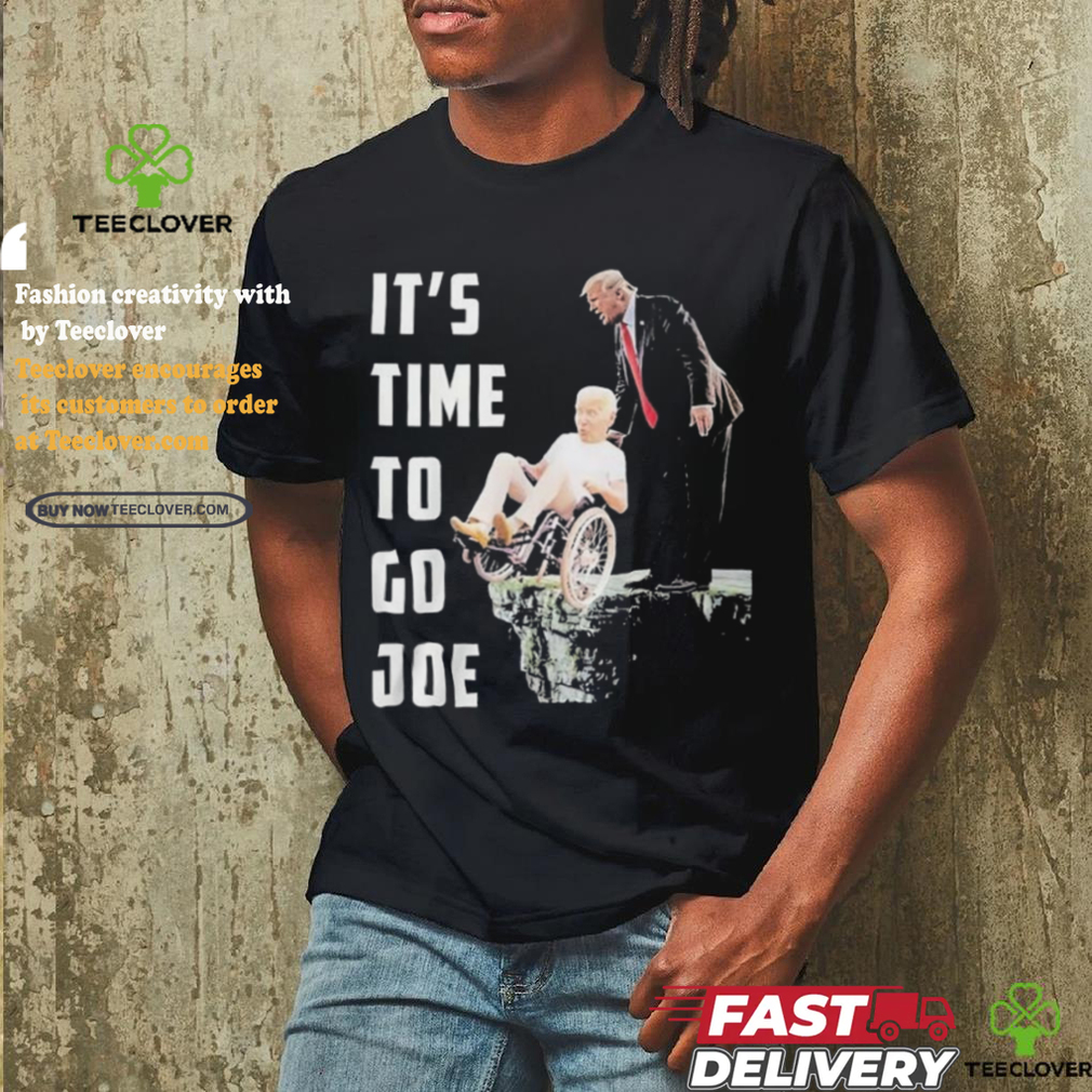 Official It’s Time To Go Joe Trump Pushed Biden Off A Cliff Shirt Official It’s Time To Go Joe Trump Pushed Biden Off A Cliff Shirt