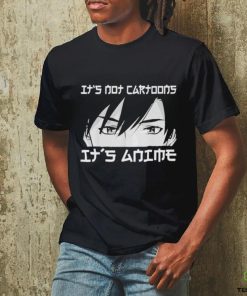 Official Its not cartoons its anime boy manga lover otaku anime merch shirt