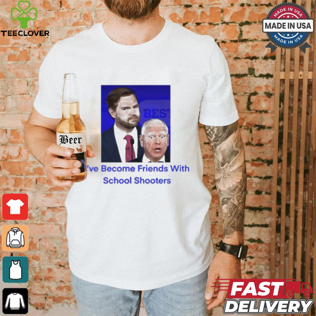 Official JD Vance Tim Walz I’ve Become Friends With School Shooters Trump Lost t shirt Official JD Vance Tim Walz I’ve Become Friends With School Shooters Trump Lost t shirt