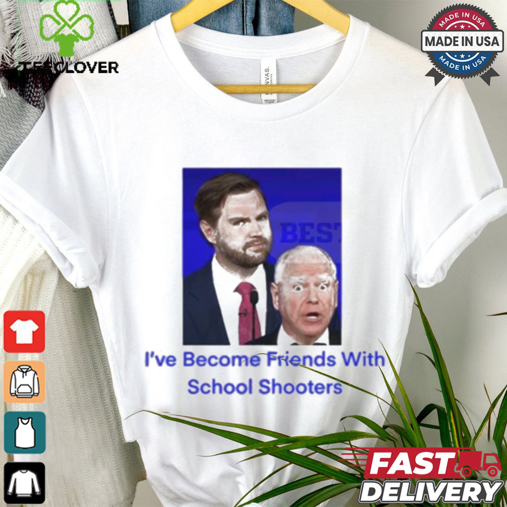 Official JD Vance Tim Walz I’ve Become Friends With School Shooters Trump Lost t shirt Official JD Vance Tim Walz I’ve Become Friends With School Shooters Trump Lost t shirt