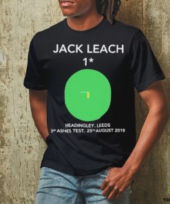 Official Jack Leach 1 Not Out Headingley 2019 shirt