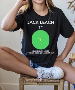 Official Jack Leach 1 Not Out Headingley 2019 shirt