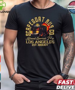 Official Jack Perry Scapegoat Bus Co. Blood Sweat Fire Los Angeles t shirt