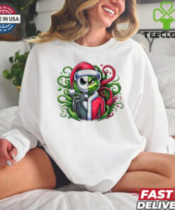 Official Jack Skellington And Grinch Friends Christmas 2024 Shirt
