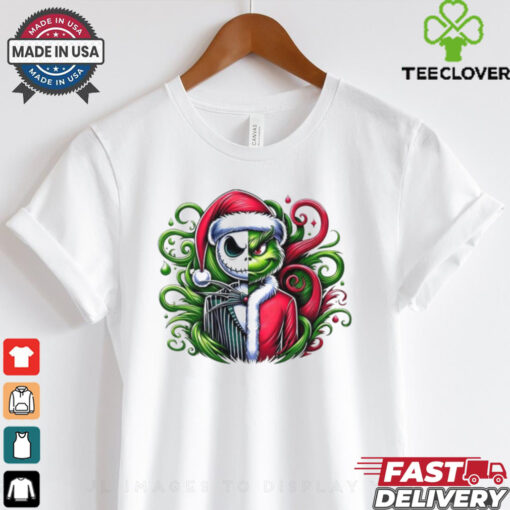 Official Jack Skellington And Grinch Friends Christmas 2024 Shirt
