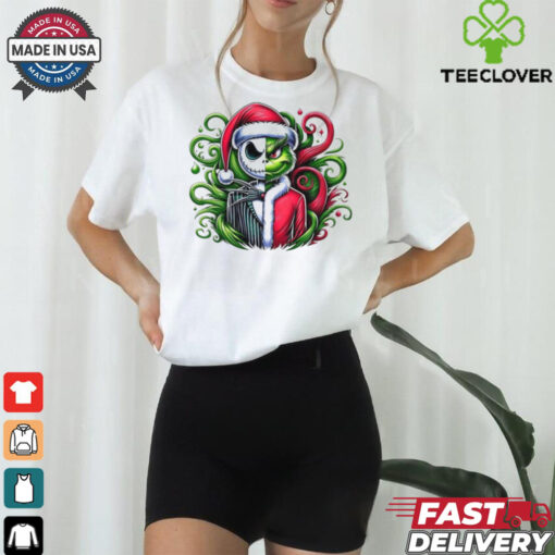 Official Jack Skellington And Grinch Friends Christmas 2024 Shirt