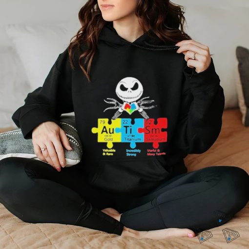 Official Jack Skellington Autism Gold Titanium Samarium Shirt