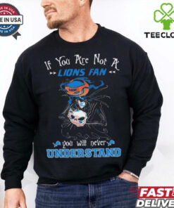 Official Jack Skellington If You Are Not A Detroit Lions Fan You Will Never Understand Shirt