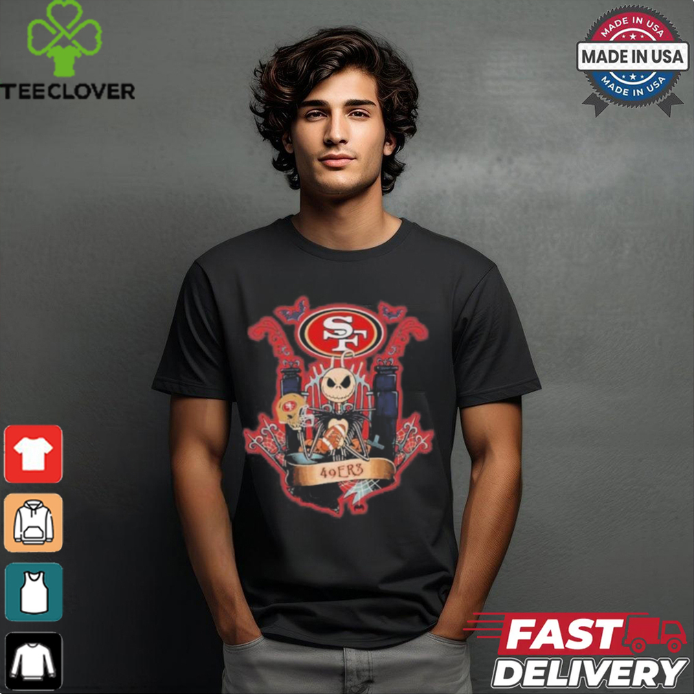Official Jack Skellington X Denver 49ers San Francisco Halloween Shirt Official Jack Skellington X Denver 49ers San Francisco Halloween Shirt