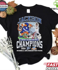 Official Jackson State Tigers Mascot 2024 Cricket Celebration Bowl Champions T shirt