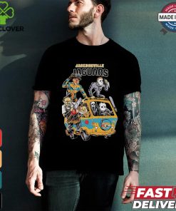 Official Jacksonville Jaguars NFL Horror Characters Movie Hippie Halloween Shirt