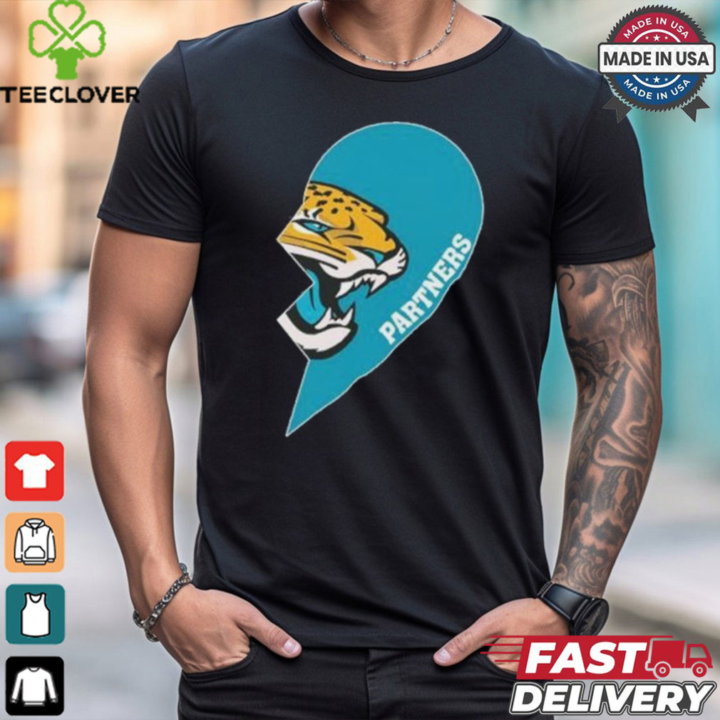 Official Jacksonville Partners Half Heart Shirt Official Jacksonville Partners Half Heart Shirt