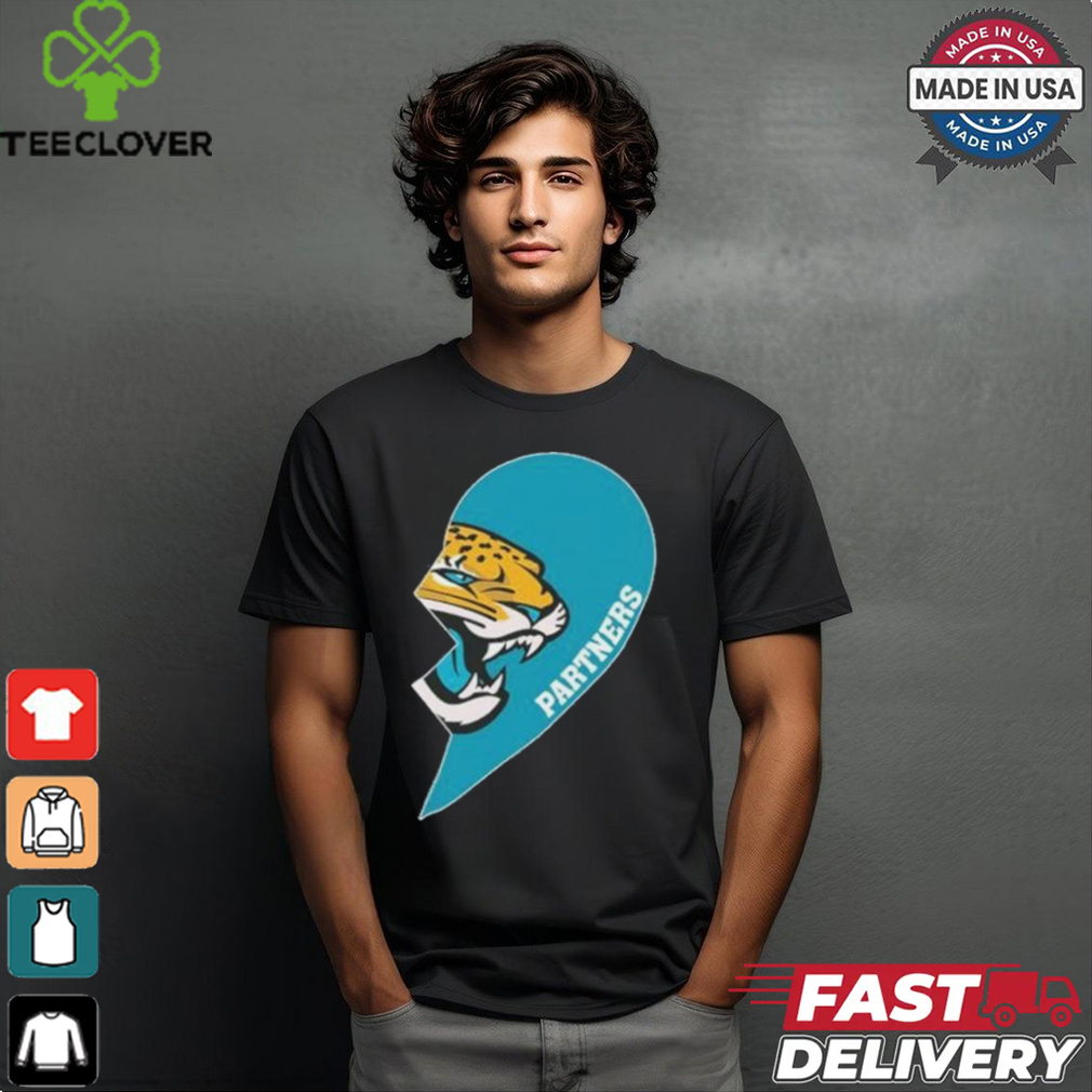Official Jacksonville Partners Half Heart Shirt Official Jacksonville Partners Half Heart Shirt