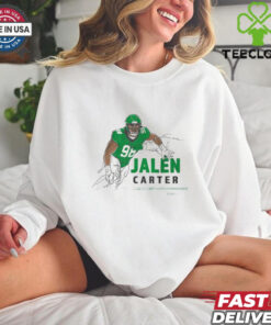 Official Jalen Carter Big Dawg Pose Philadelphia Eagles vs Washington Commanders NFL Football Painting t shirt