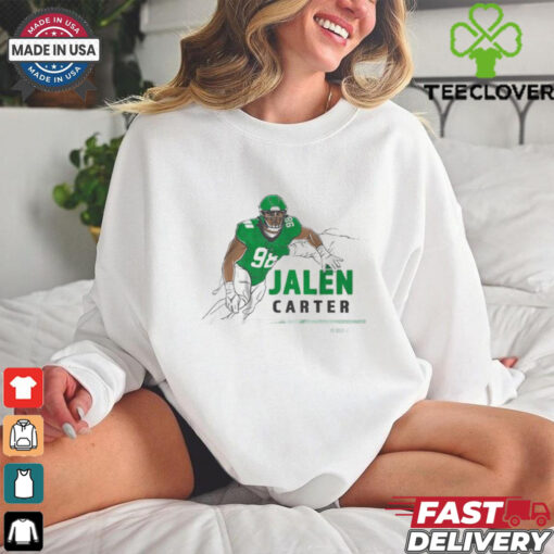 Official Jalen Carter Big Dawg Pose Philadelphia Eagles vs Washington Commanders NFL Football Painting t shirt