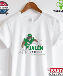 Official Jalen Carter Big Dawg Pose Philadelphia Eagles vs Washington Commanders NFL Football Painting t shirt