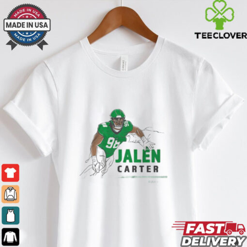 Official Jalen Carter Big Dawg Pose Philadelphia Eagles vs Washington Commanders NFL Football Painting t shirt