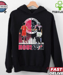 Official Jalen Green C. J. Stroud Houston Rockets Houston Texans Skyline Signature T shirts