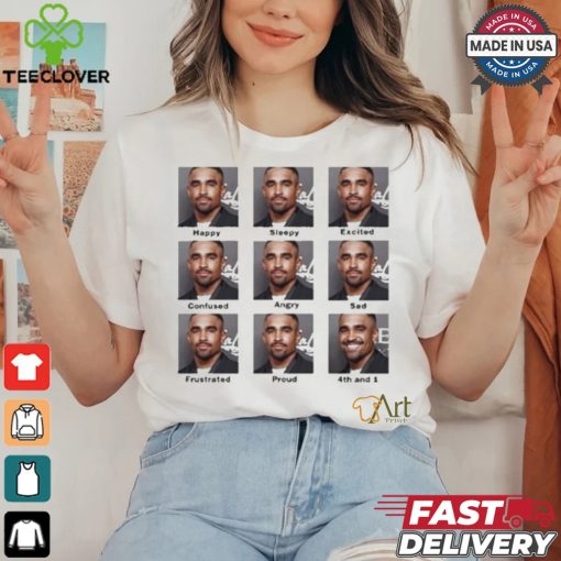 Official Jalen Hurts Faces 4Th And 1 Shirt