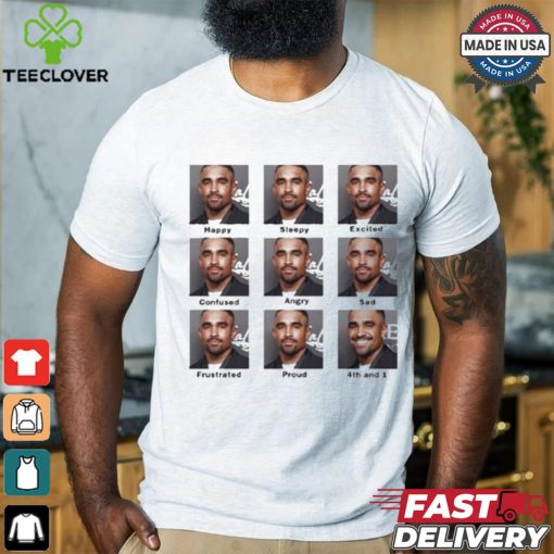 Official Jalen Hurts Faces 4Th And 1 Shirt