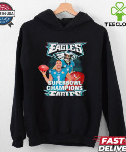 Official Jalen Hurts Philadelphia Eagles Lix Super Bowl Champions T Shirt