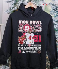 Official Jalen Milroe Iron Bowl 2023 4th And 31 Alabama Crimson Tide Champions Shirt