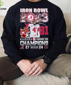 Official Jalen Milroe Iron Bowl 2023 4th And 31 Alabama Crimson Tide Champions Shirt