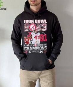 Official Jalen Milroe Iron Bowl 2023 4th And 31 Alabama Crimson Tide Champions Shirt