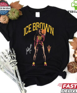 Official Jalyn Ice Brown Arizona State Sun Devils Portrait Signature t shirt