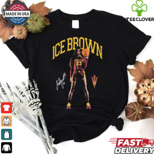Official Jalyn Ice Brown Arizona State Sun Devils Portrait Signature t shirt