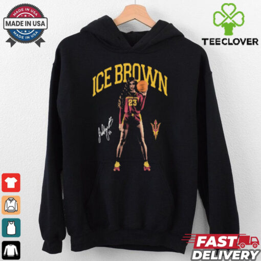 Official Jalyn Ice Brown Arizona State Sun Devils Portrait Signature t shirt