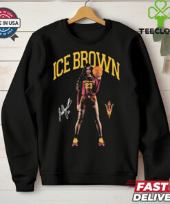 Official Jalyn Ice Brown Arizona State Sun Devils Portrait Signature t shirt