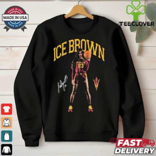 Official Jalyn Ice Brown Arizona State Sun Devils Portrait Signature t shirt