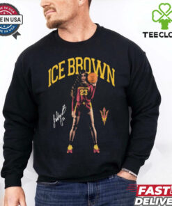 Official Jalyn Ice Brown Arizona State Sun Devils Portrait Signature t shirt