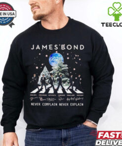 Official James Bond 007 Abbey Road Never Complain Never Explain Christmas Shirt