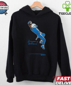 Official Jameson Williams Detroit Lions TD Celebration Signature t shirt