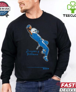 Official Jameson Williams Detroit Lions TD Celebration Signature t shirt