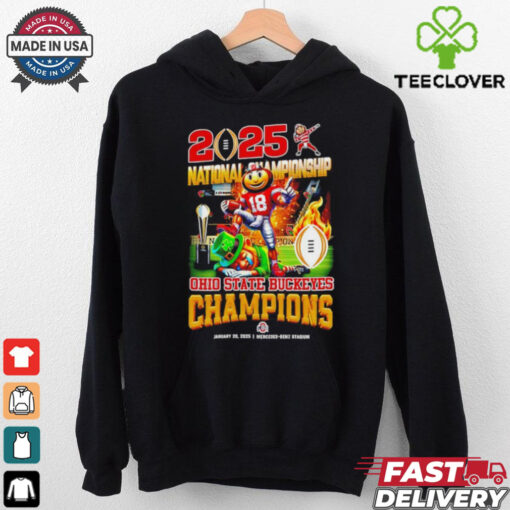 Official Jan 20 2025 National Championship Ohio State Buckeyes vs Notre Dame Fighting Irish Mercedes Benz Stadium shirt