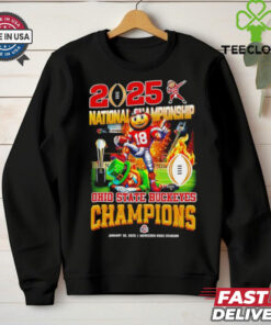 Official Jan 20 2025 National Championship Ohio State Buckeyes vs Notre Dame Fighting Irish Mercedes Benz Stadium shirt