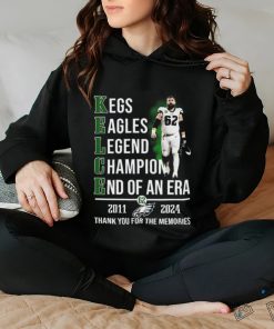 Official Jason Kelce 2011 2024 Legend Champion End Of An Era Thank You for The Memories Shirt