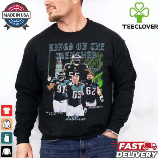 Official Jason Kelce O Line Kings Of The Trenches T Shirt