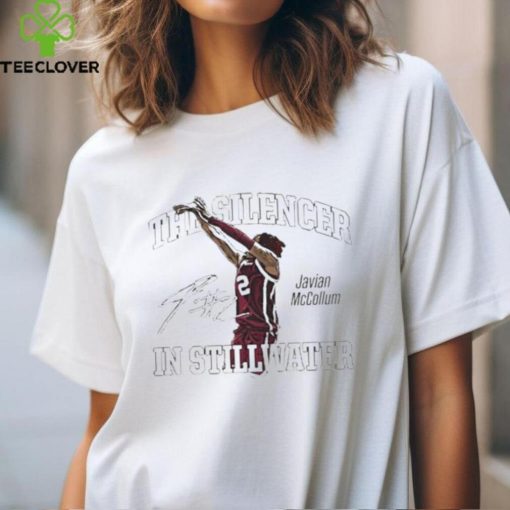 Official Javian Mccollum The Silencer In Stillwater Signature T Shirts